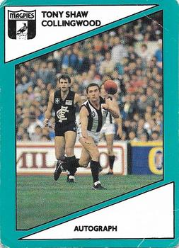 1988 Scanlens VFL #114 Tony Shaw Front
